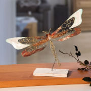 Deko-Skulptur „Libelle”, anmutige Dekofigur aus Metall