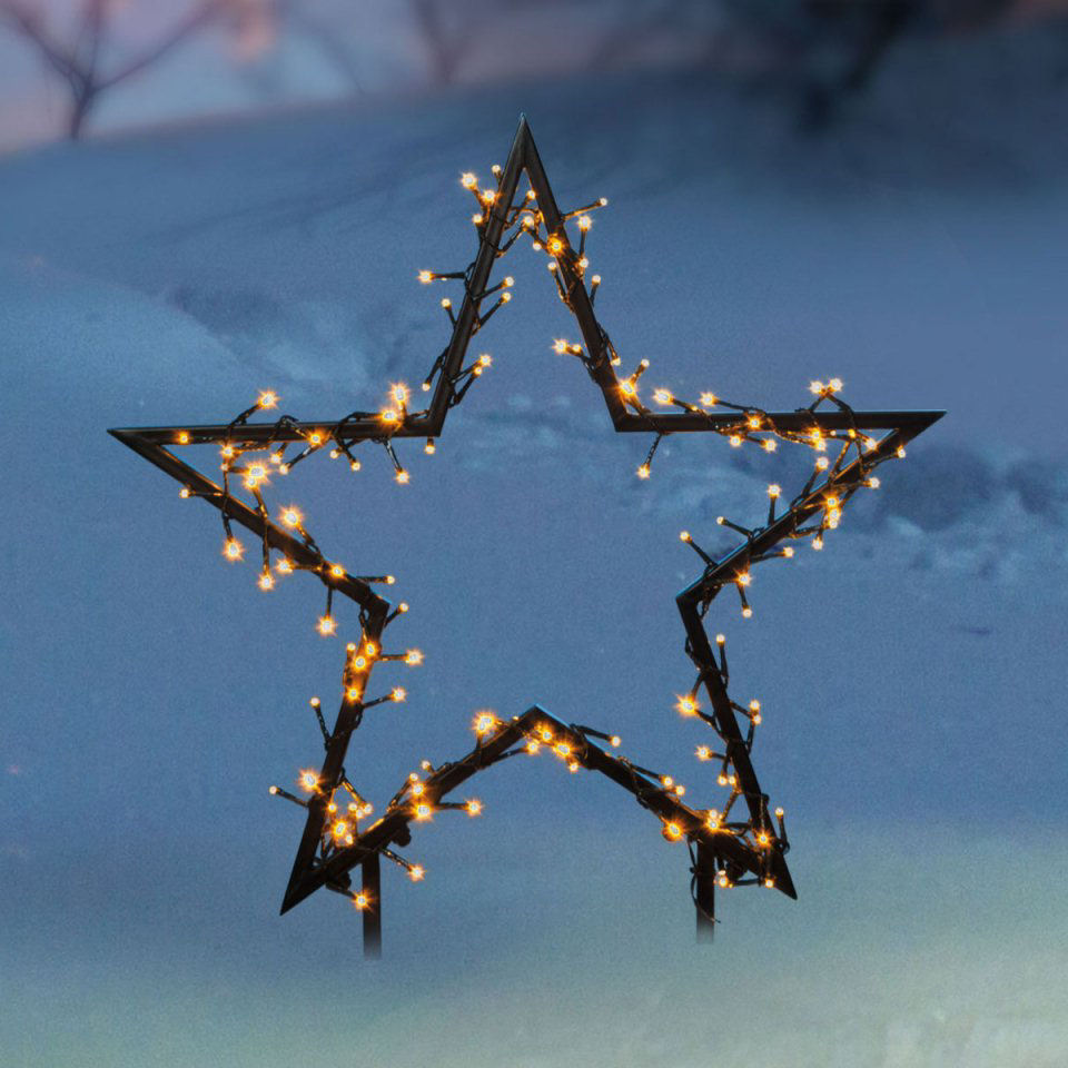 LED Weihnachtsbeleuchtung „Stern”, Motiv Lichterkette
