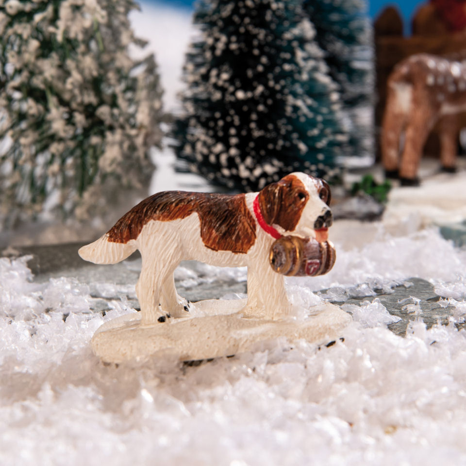 Lichthäuser Miniaturfigur „Bernhardiner Rettungshund”