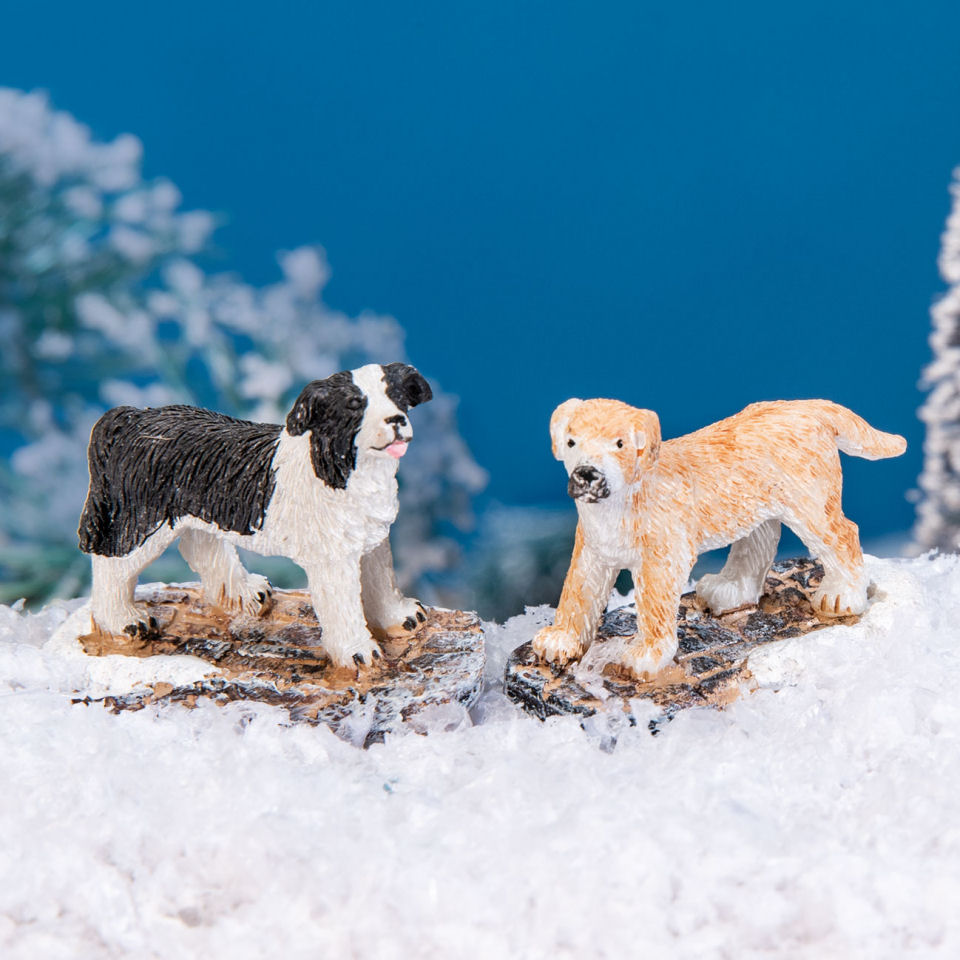 Lichthäuser Miniaturfiguren „Hunde”, 2er-Set