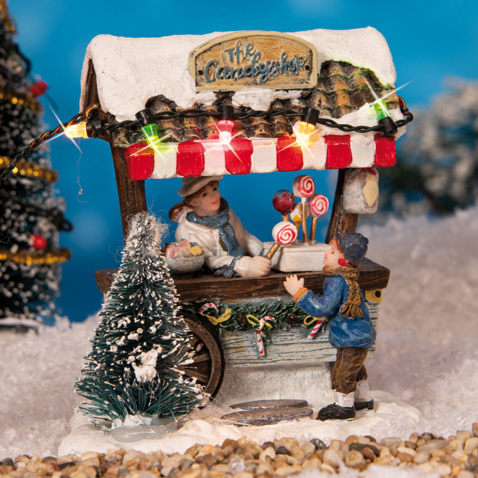 Lichthäuser Weihnachtsdeko „Süßigkeiten-Stand”