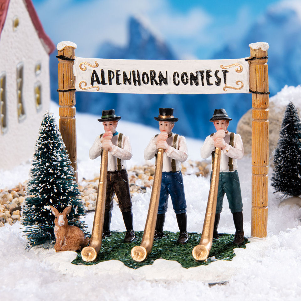 Lichthäuser Miniaturfiguren „Alphorn-Trio”