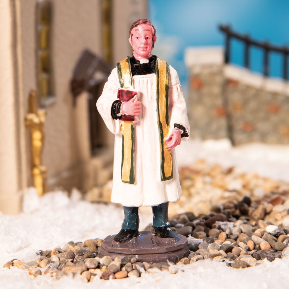 Lichthäuser Miniaturfigur „Priester mit Bibel”
