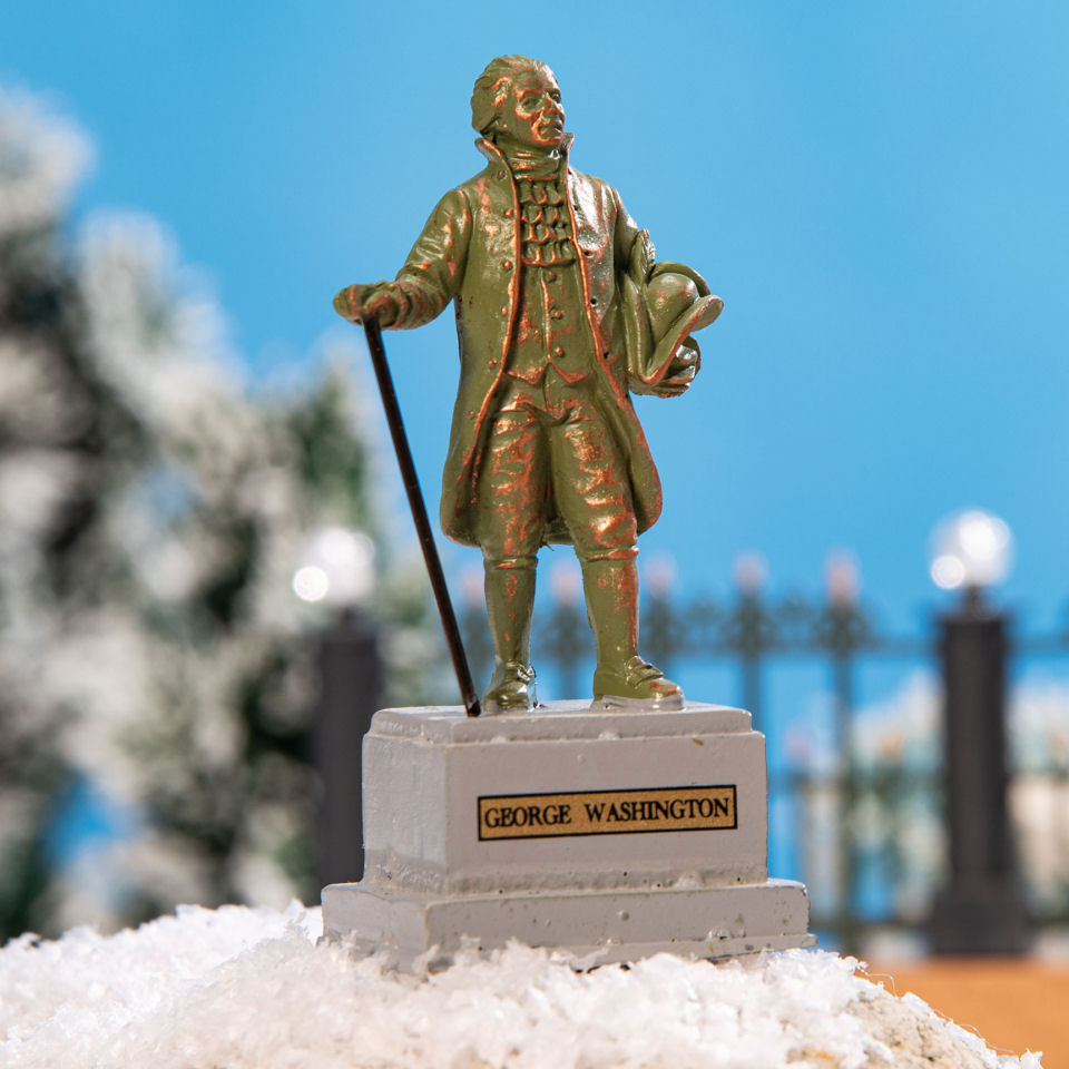 Lichthäuser Miniatur Denkmal Parkstatue „George Washington”