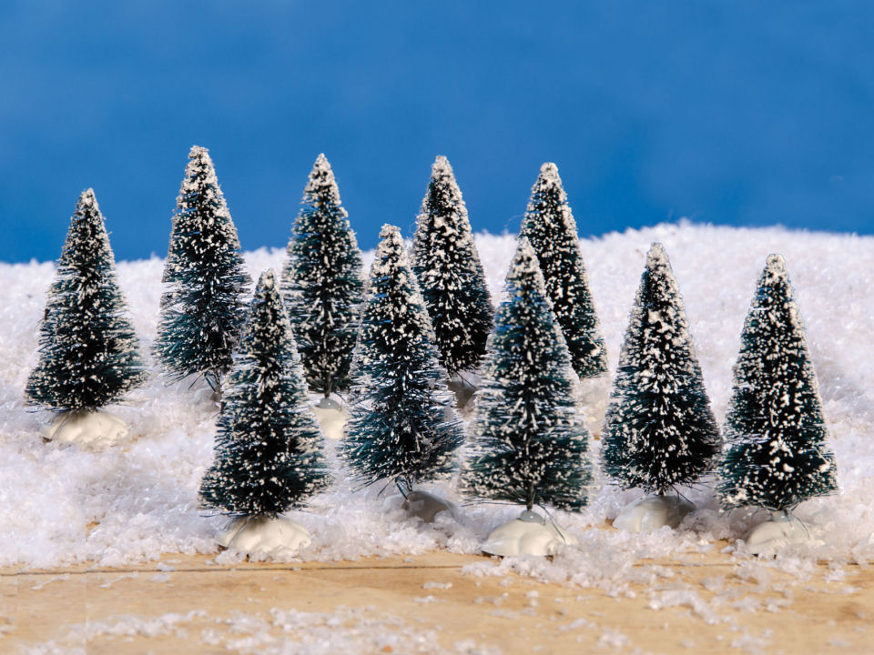 Lichthäuser Miniatur Landschaftsdeko, Pinien-Bäume (6 cm)