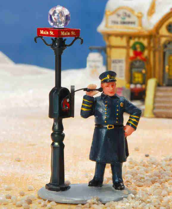 Lichthäuser Miniaturfigur „Dorf-Polizist im Dienst”