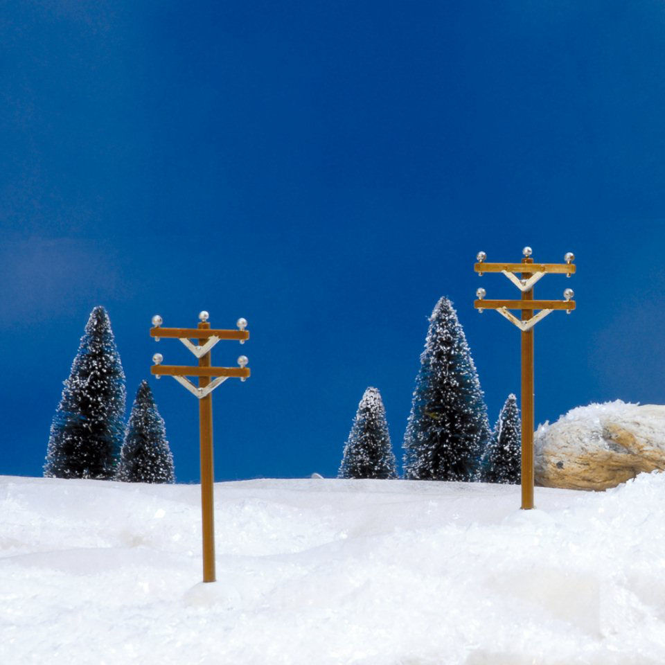 Lichthäuser Miniatur Weihnachtsdeko „Telefon-Masten”