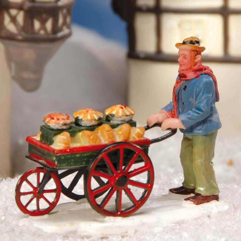 Lichthäuser Miniaturfigur „Bäcker mit frischen Brötchen”