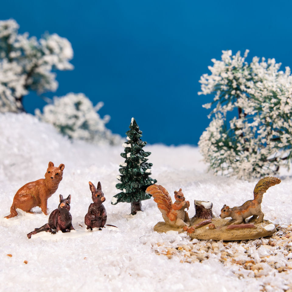 Lichthäuser Miniaturfiguren Set „Waldtiere”