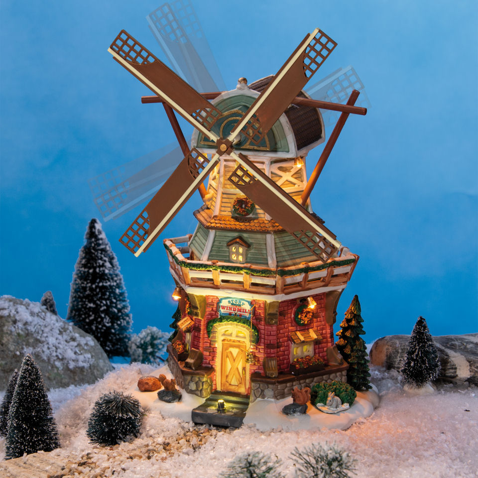 Lichthäuser Weihnachtsdeko „Windmühle” mit  LED