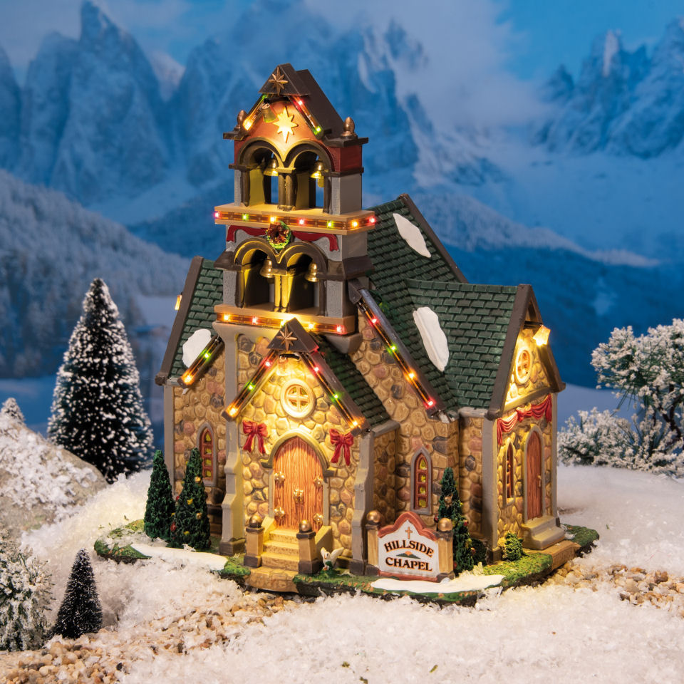 Lichthäuser Weihnachtsdeko „Glocken-Kapelle” mit LED