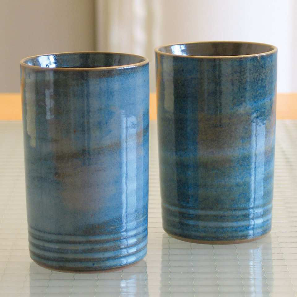 Keramik Trinkbecher „Atlantico”, Kaffeebecher 2er-Set