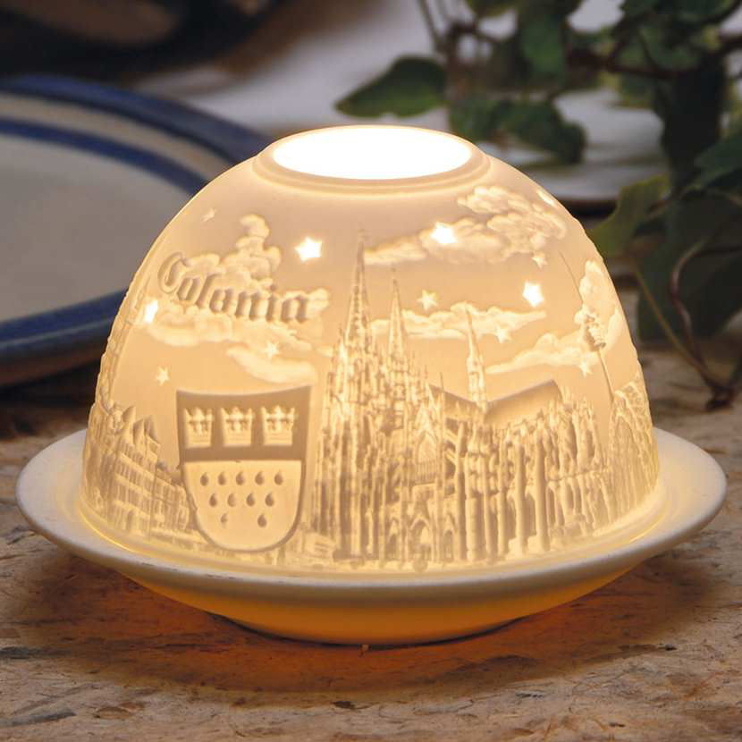 Dome Light Porzellanlicht mit Städtemotiv „Köln”