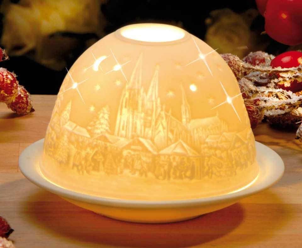 Dome Light Porzellan-Windlicht „Dom”