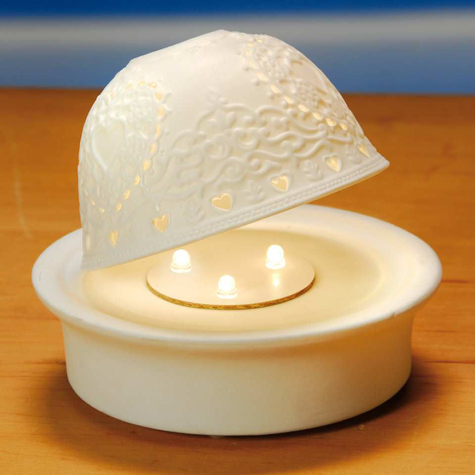 LED-Base für Domelight Kerzenhalter LED Untersetzer Dome Light Deko Teelicht NEU