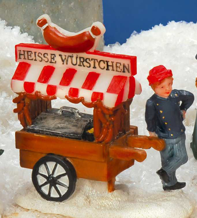 Lichthäuser Weihnachtsdeko Marktstand „Heiße Würstchen”