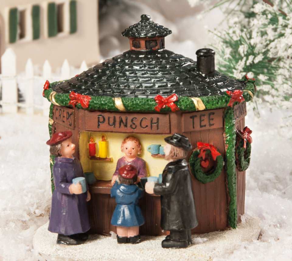 Lichthäuser Weihnachtsdeko Marktstand „Punsch”