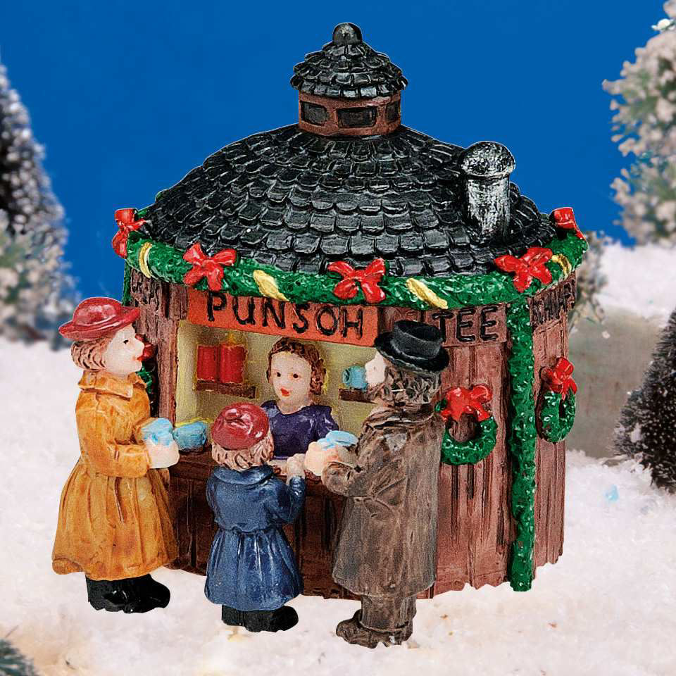 Lichthäuser Weihnachtsdeko, Kleiner Marktstand „Punsch”