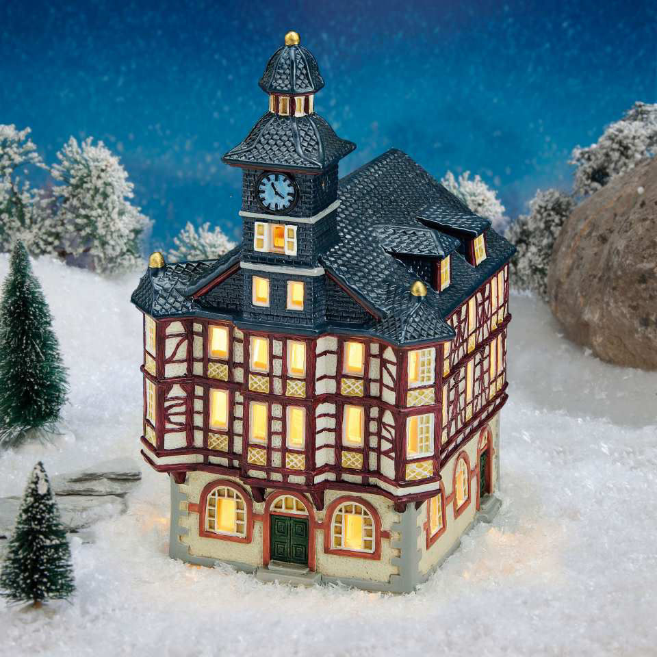 Lichthäuser Weihnachtsdeko „Rathaus Heppenheim”