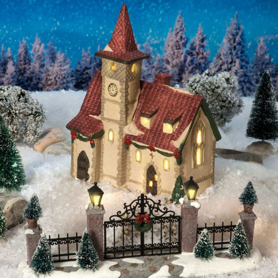 Keramik Lichthaus Weihnachtsdeko „Alte Klosterkirche”
