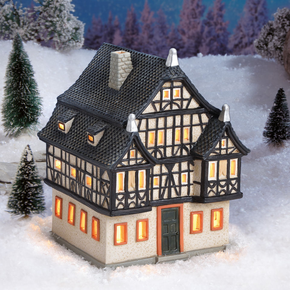 Lichthäuser Weihnachtsdeko „Dreigiebelhaus”