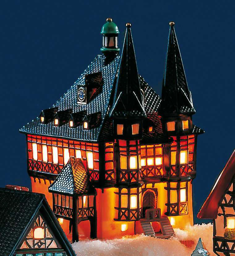 Keramik Lichthaus Weihnachtsdeko „Altes Amt Wernigerode”