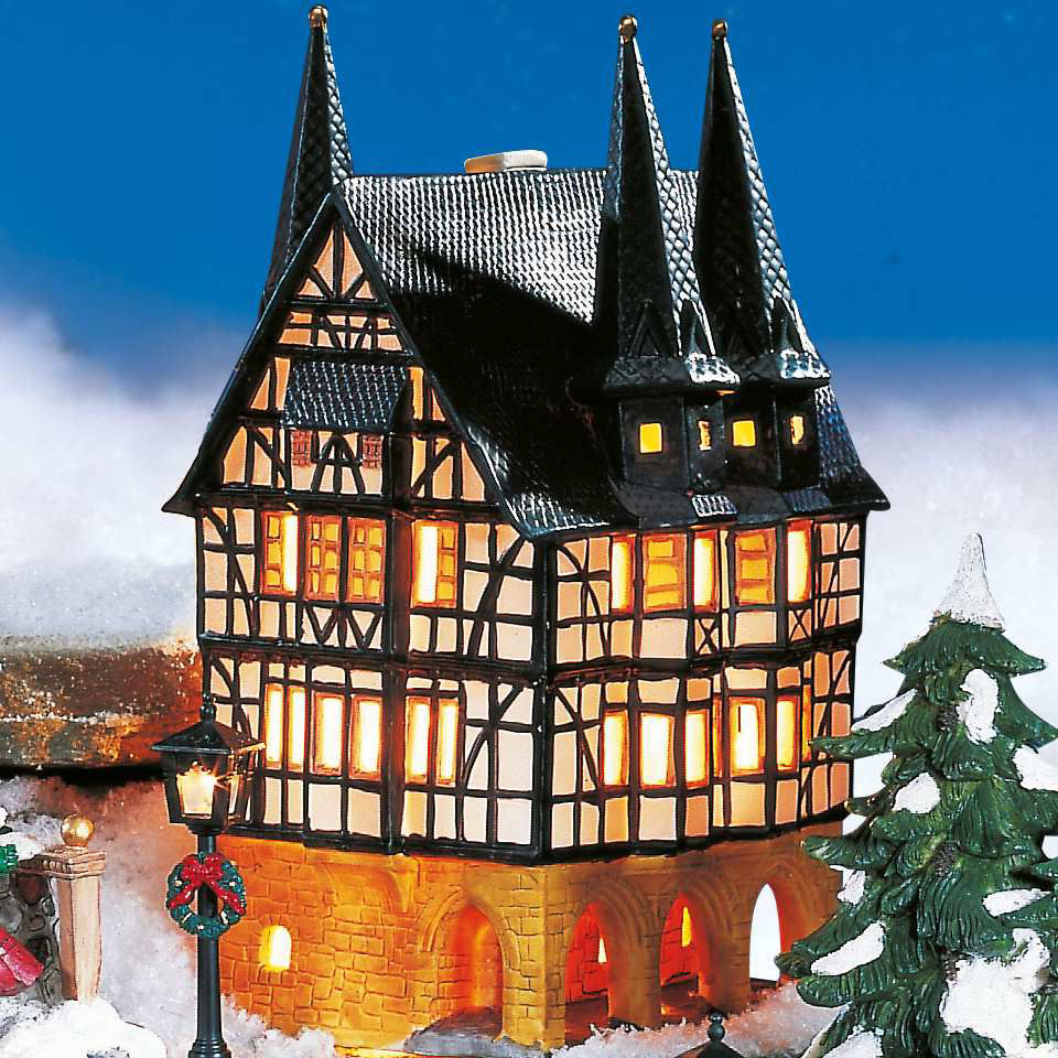 Keramik Lichthaus Weihnachtsdeko „Rathaus Alsfeld”