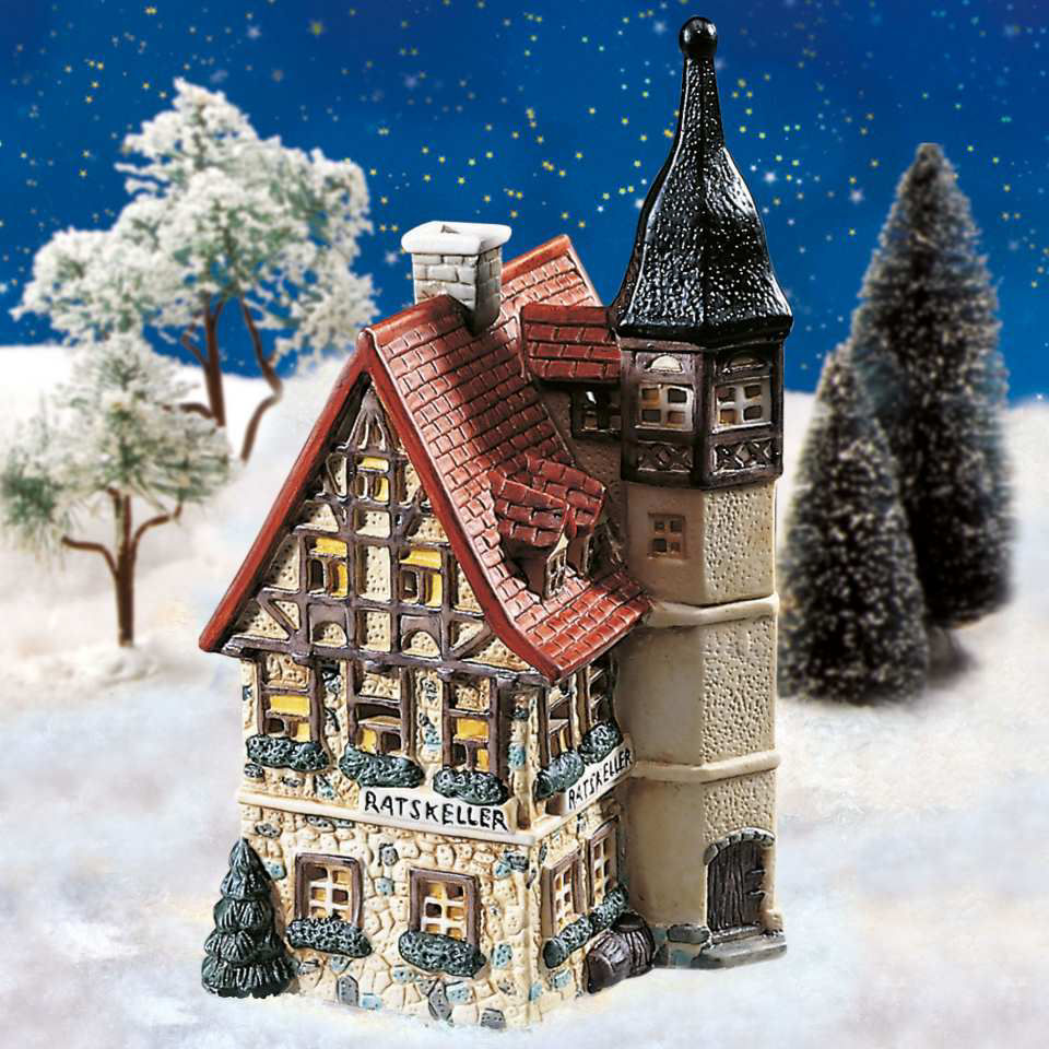 Lichthäuser Weihnachtsdeko „Ratskeller vom Bodensee”