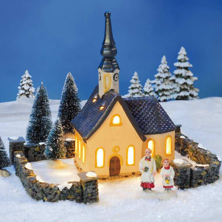 Lichthäuser Weihnachtsdeko „Kapelle in Weißensee bei Füssen”