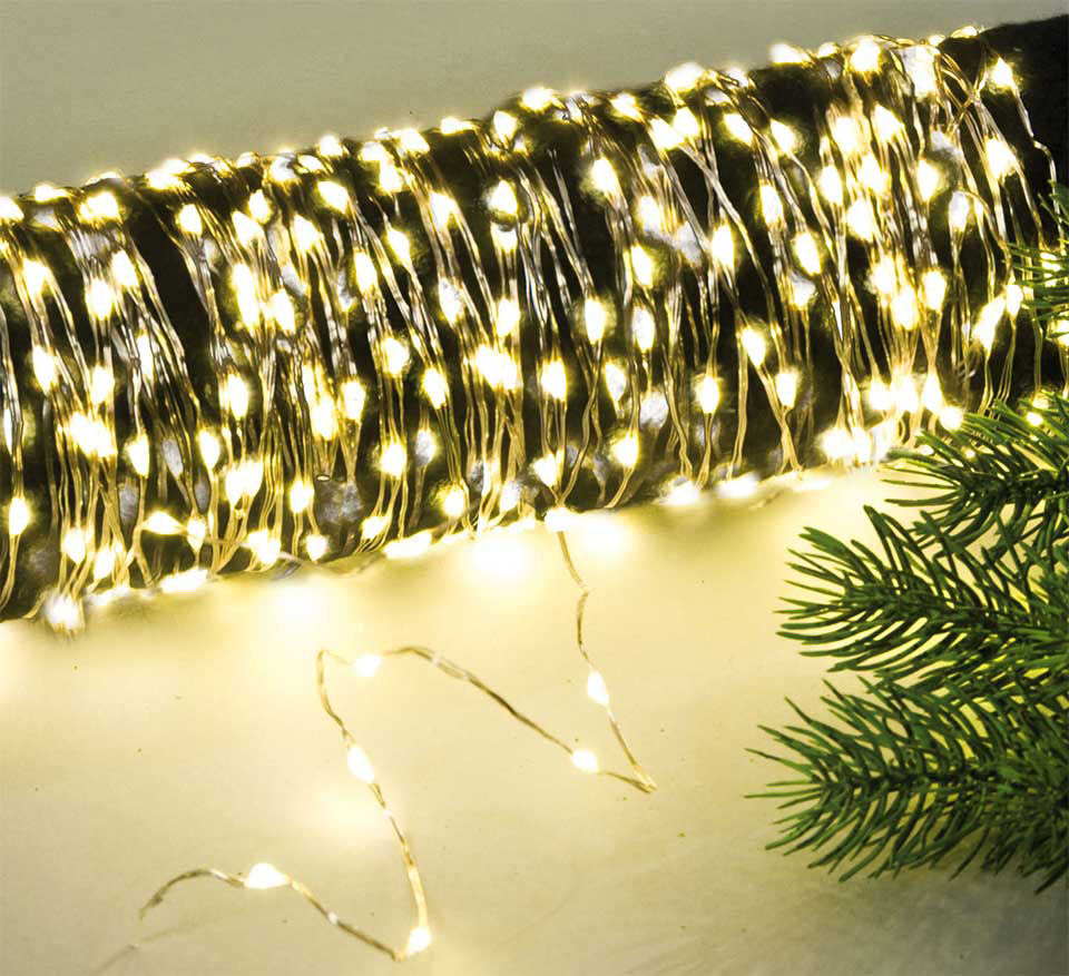 LED Lichterkette, Weihnachtsdeko mit 200 Lichtern