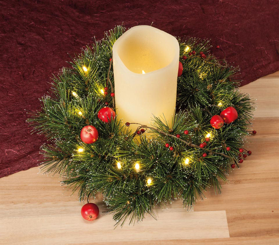 Tischkranz „Wintertanne”, weihnachtliche Tischdeko