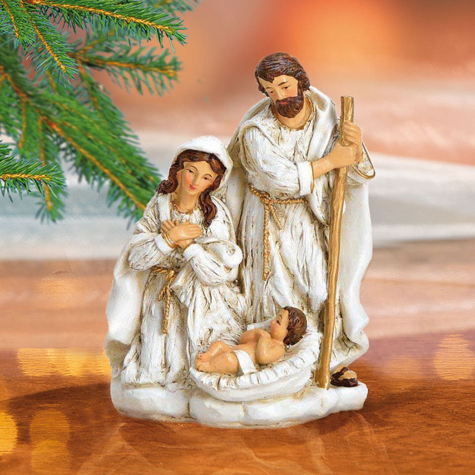 Weihnachtskrippe „Heilige Familie mit Jesus-Kind”