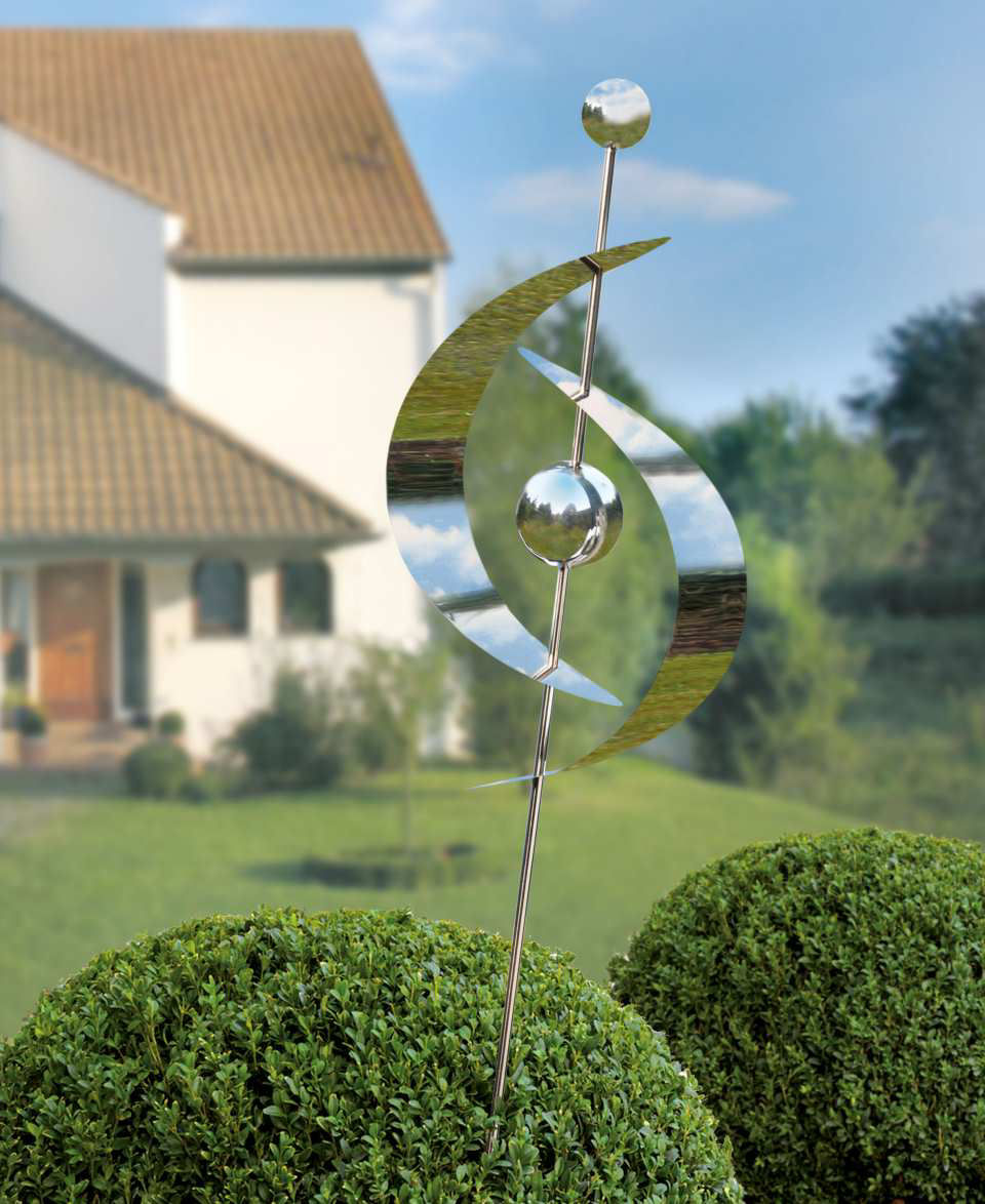 Gartenskulptur aus Edelstahl zur Gartendekoration