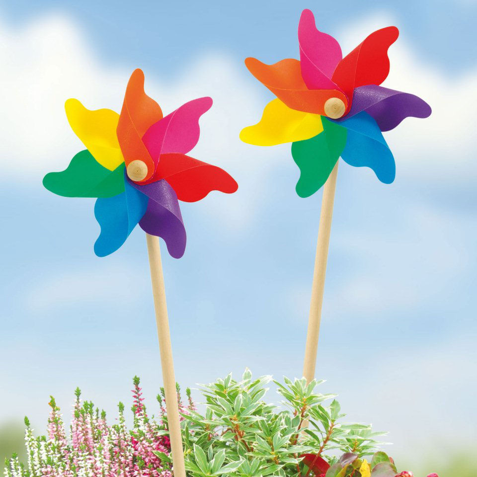 Windspiel „Regenbogen”, Gartenstecker zur Gartendekoration